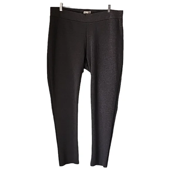 PER SE NORDSTROM Gray Skinny Ankle Knit Pants 1X Plus Pull On Tapered Slim Fit - Picture 10 of 11